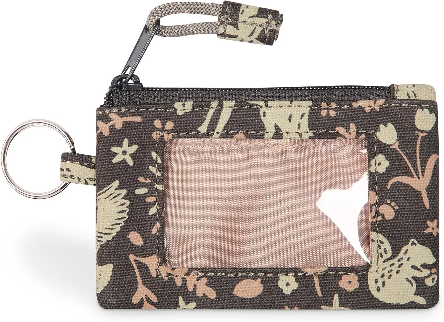 KAVU Stirling Double Sided Slim Cotton Canvas Zip Wallet