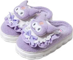 Kawaii Cotton Slippers - Cute Plush Women's Home Shoes
