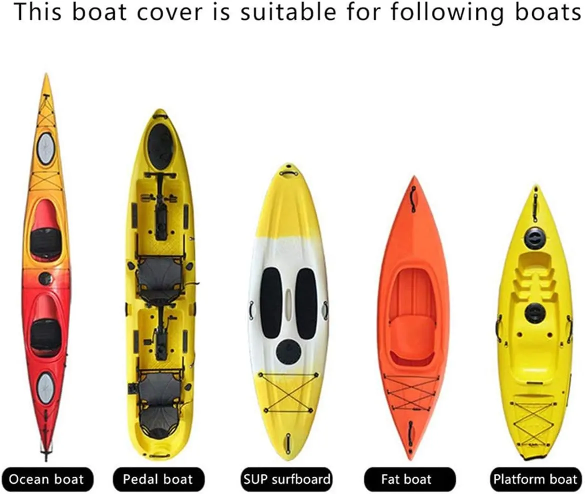 Kayak Cover,Kayak Canoe Dust Cover for Outdoor/Indoor Storage, Waterproof & UV Resistant,Outdoor Fishing Boat Cover (Green Camouflage, 11.8-13.1ft)