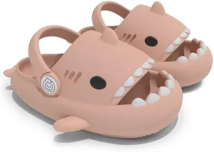 Kids Boys Girls Cartoon Shark Clogs Shoes-Kids Cartoon Summer Sandals Slipper Outdoors Cute Garden Clogs Summer Beach Pool Slipper
