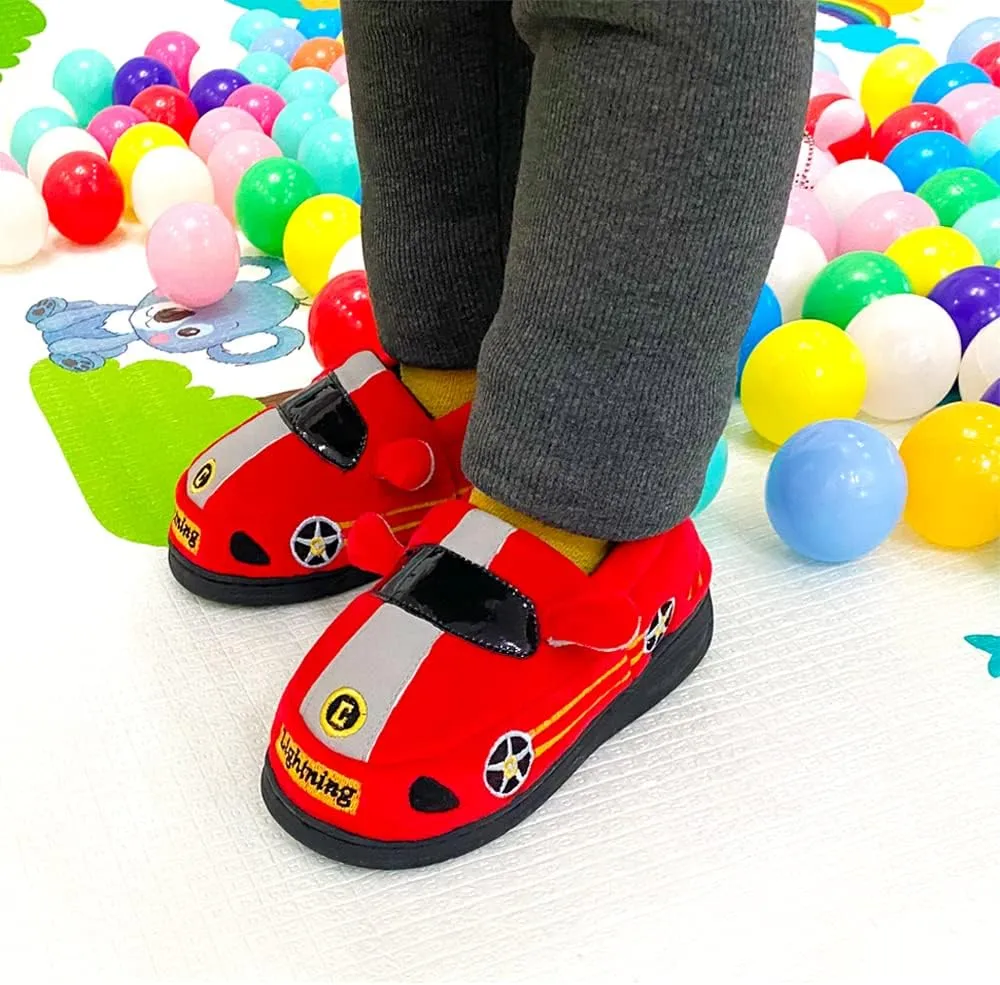 Kids Boys Girls Warm Slippers Kids Non-Slip Winter Indoor Household Shoes