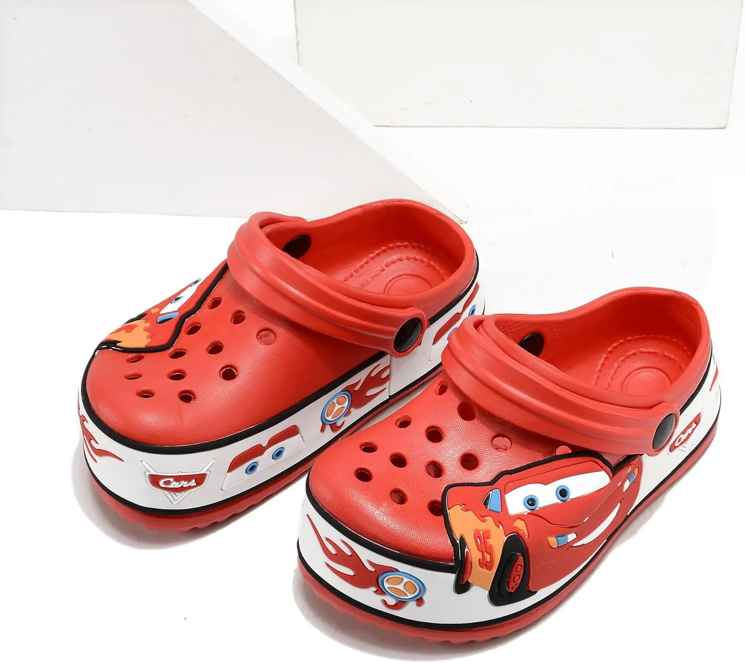 Kids Clogs Shoes Cute Cartoon Slip On Garden Clogs Shoes Toddlers Slippers Sandals Soft Sole Shower Slides Water Shoes