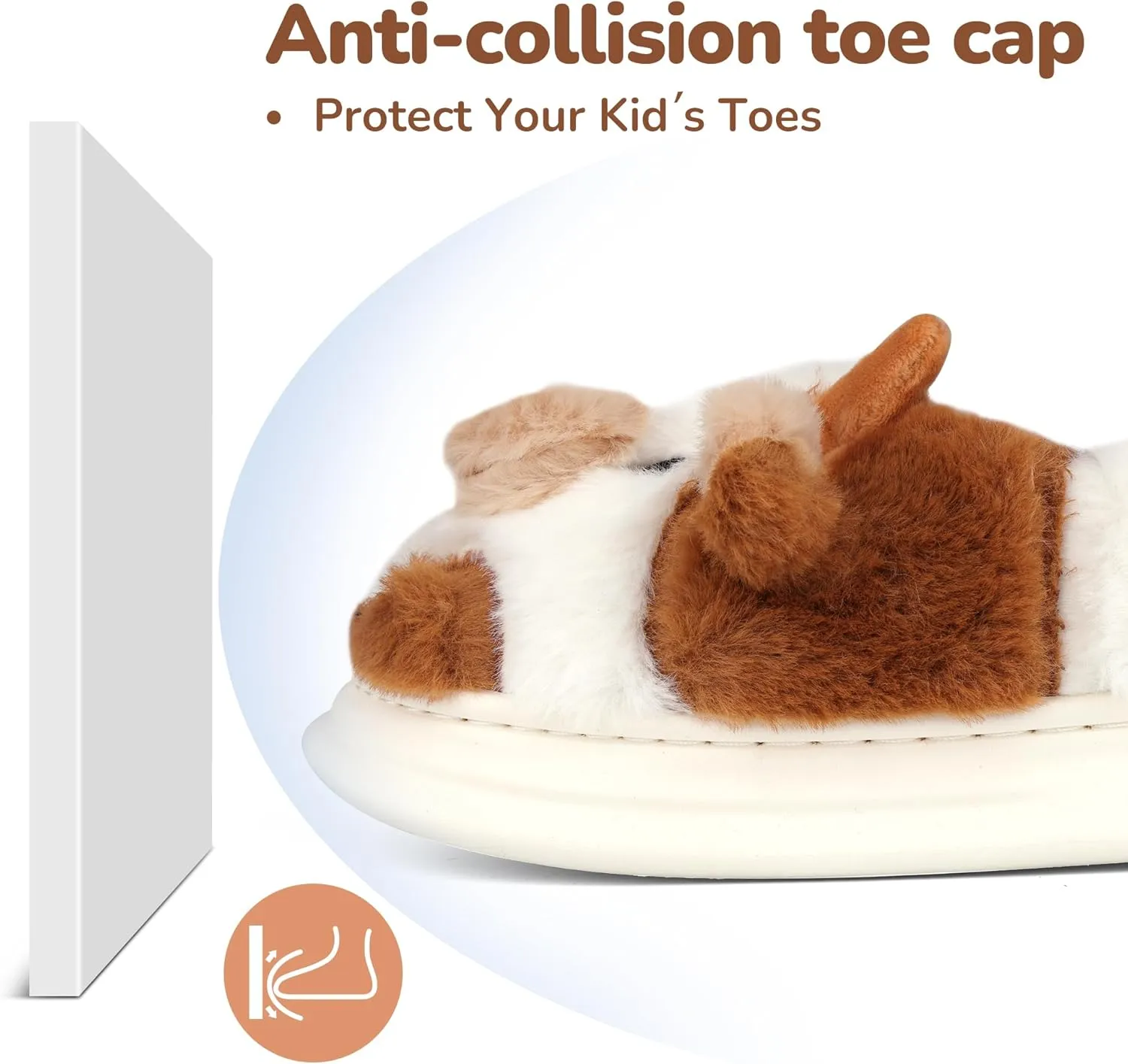 Kids Cow Slippers - Toddler Boys & Girls Soft Plush Animal Slippers - Winter Comfy Warm Fuzzy Memory Foam Non-slip Indoor/Outdoor Shoes