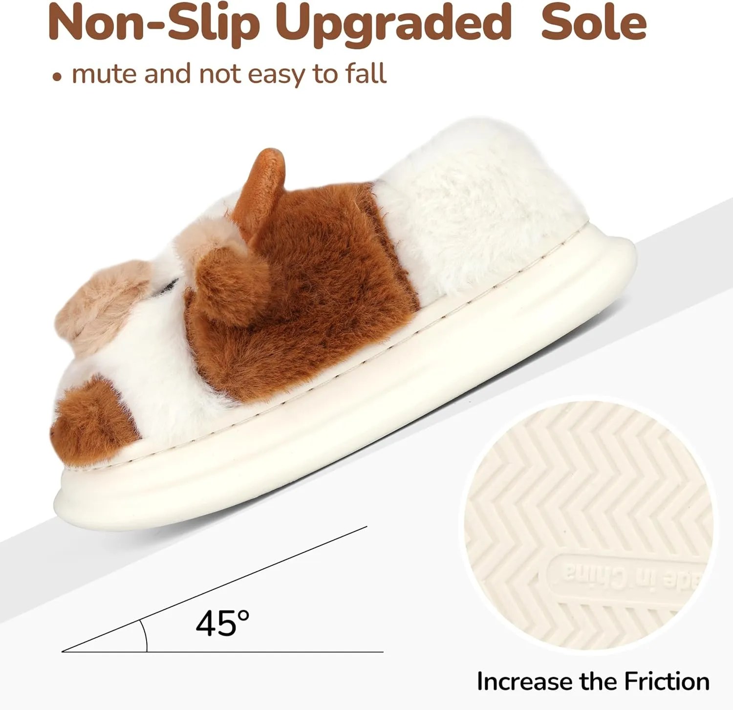 Kids Cow Slippers - Toddler Boys & Girls Soft Plush Animal Slippers - Winter Comfy Warm Fuzzy Memory Foam Non-slip Indoor/Outdoor Shoes