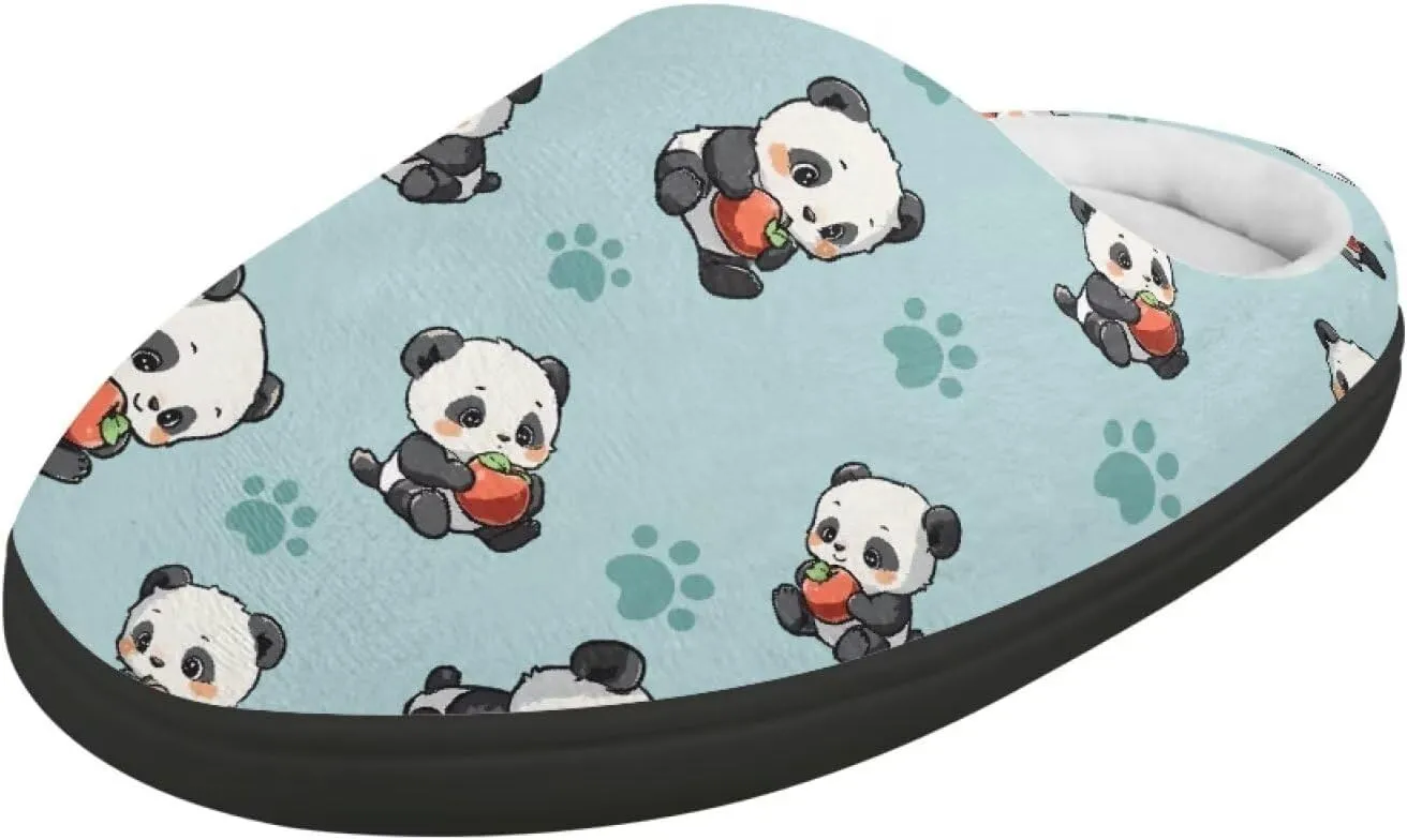 Kids Fluffy Slippers for Winter, Warm Closed Toe Home Slippers, Soft Cozy Scuff Slippers for Boys Girls
