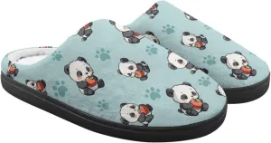 Kids Fluffy Slippers for Winter, Warm Closed Toe Home Slippers, Soft Cozy Scuff Slippers for Boys Girls