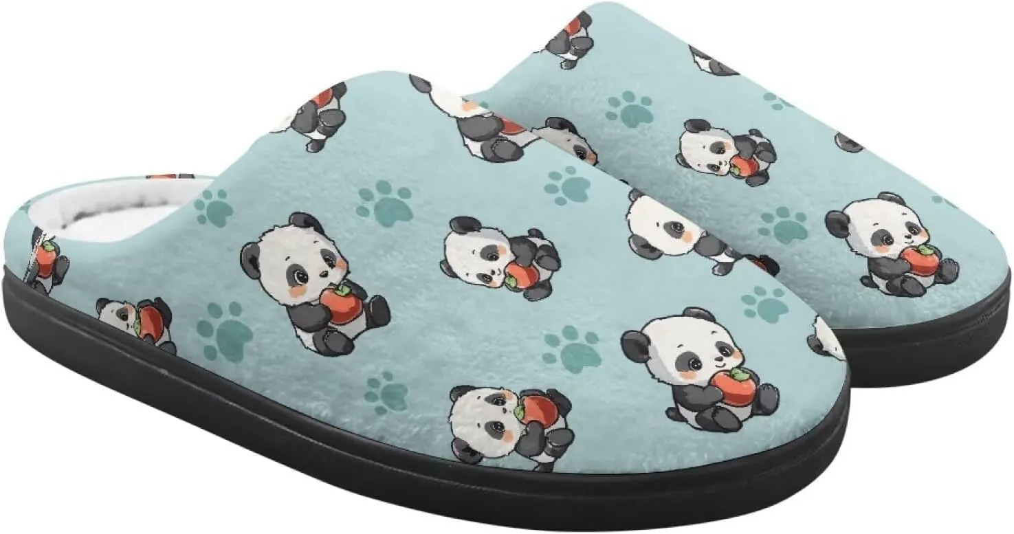 Kids Fluffy Slippers for Winter, Warm Closed Toe Home Slippers, Soft Cozy Scuff Slippers for Boys Girls