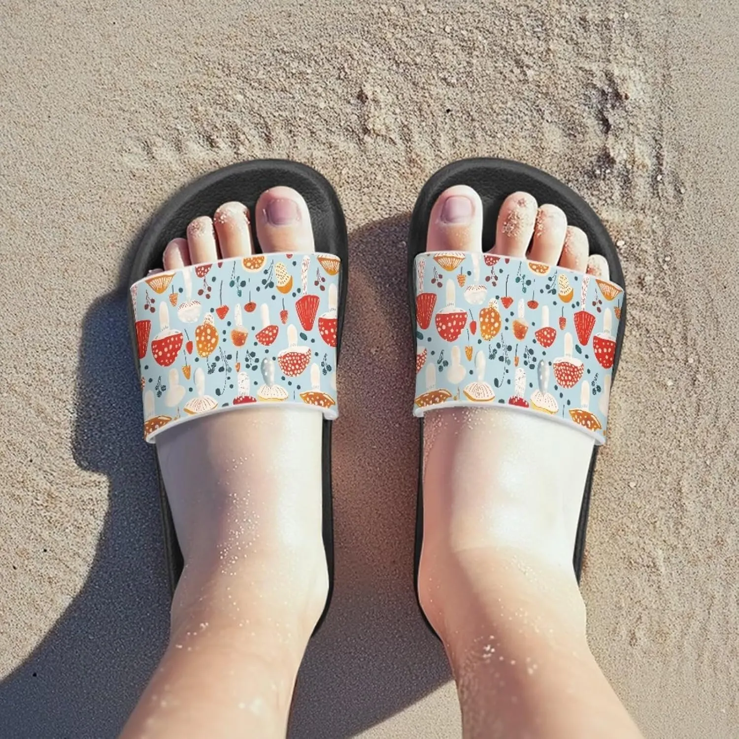 Kids Slides Toddler Boys Girls Shower Slippers Boys Girls Flip Flops Beach Pool Home Sandals