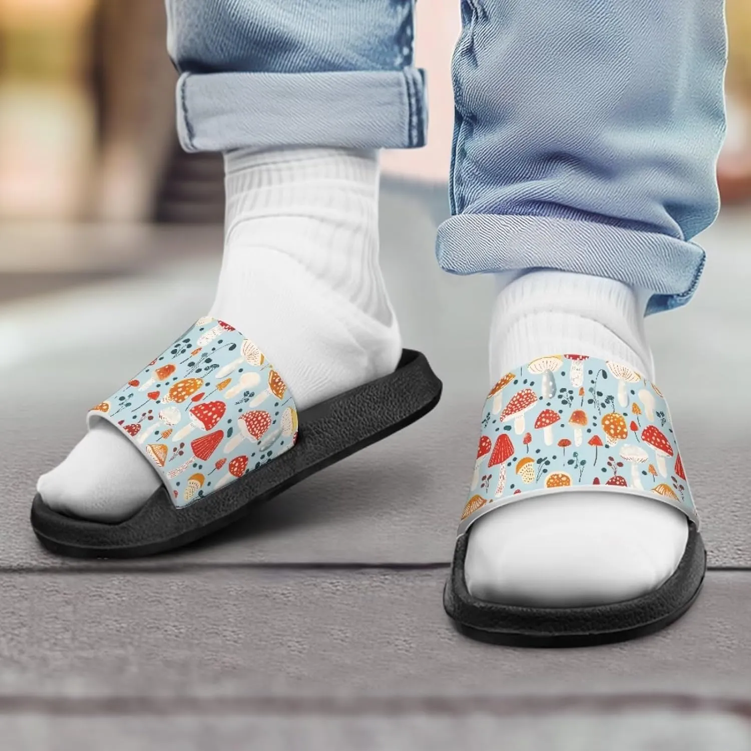Kids Slides Toddler Boys Girls Shower Slippers Boys Girls Flip Flops Beach Pool Home Sandals