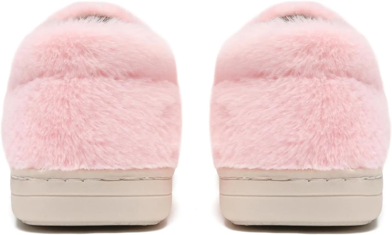 Kids Smile Face Slippers for Boys Girls, Cute Plush Fuzzy Toddler Infant Happy Face Slippers, Indoor Outdoor Non-slip Robber Sole with Memory Foam Warm Pillow House Shoes