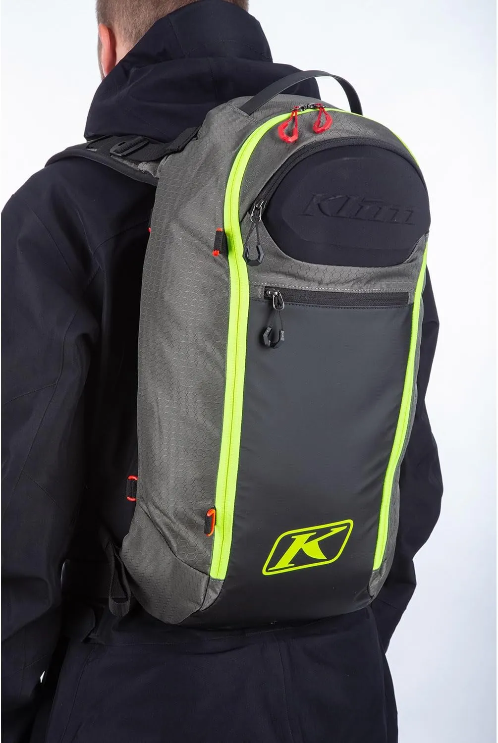 KLIM Krew 16 Pack Technical Snowmobile Backpack - Castlerock - Hi-Vis