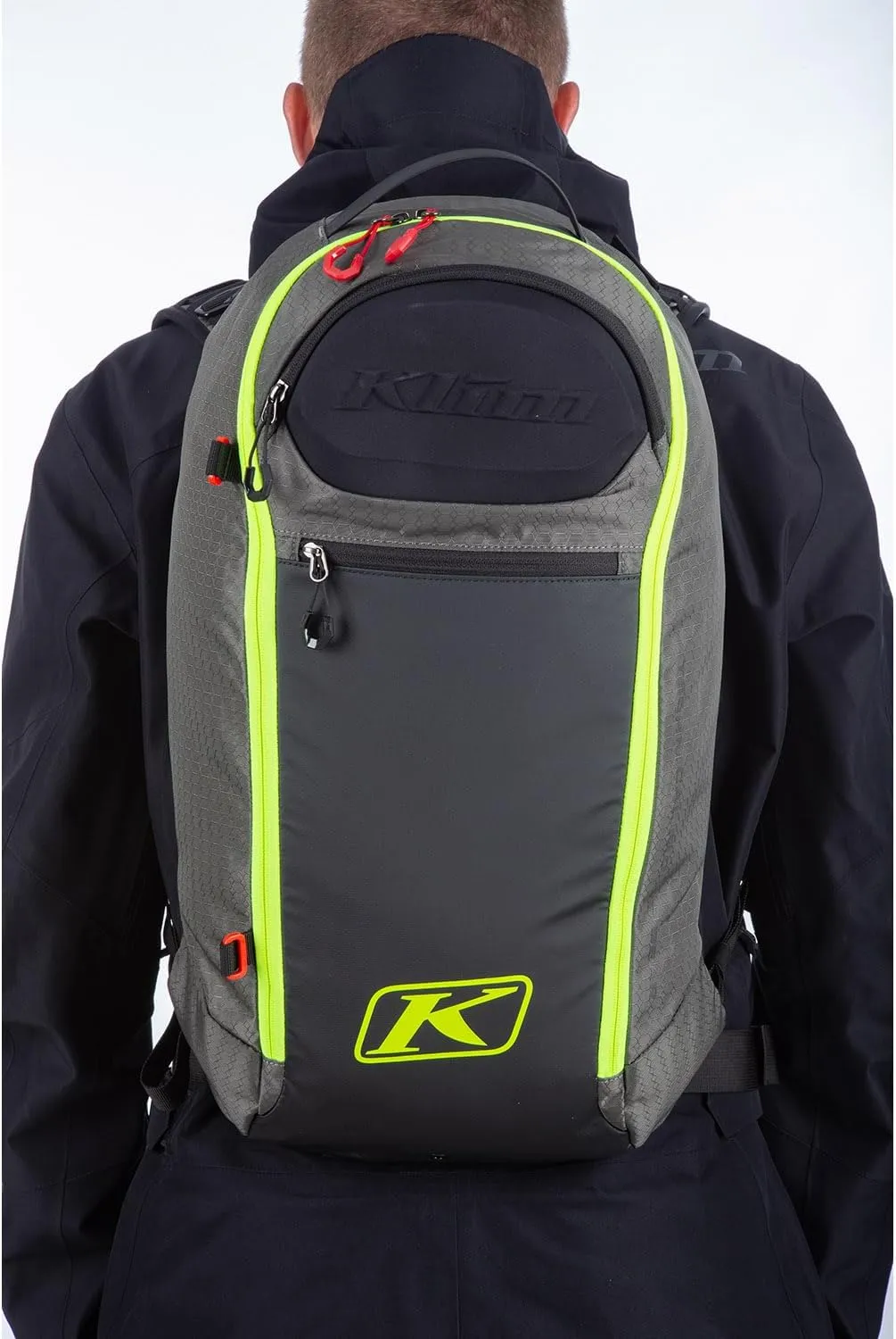 KLIM Krew 16 Pack Technical Snowmobile Backpack - Castlerock - Hi-Vis