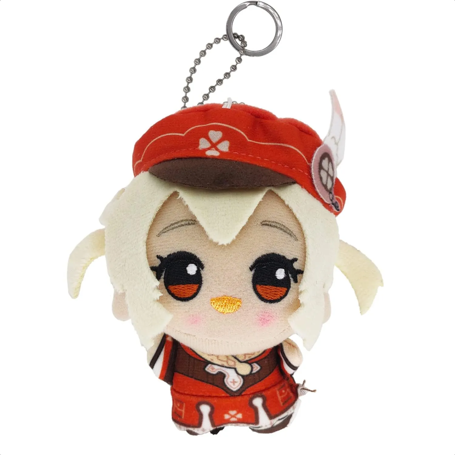 KOOLIYA Small Size Genshin Impact Figure Plush Doll - Klee (4 inch), Keychain Anime Figure Soft Stuffed Gift for Game Fans (Klee)