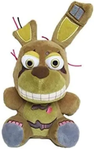 Ktveih Springtrap Plush Toy Stuffed Animal Doll Fan Made plushies for Boy Girl Plush Gift