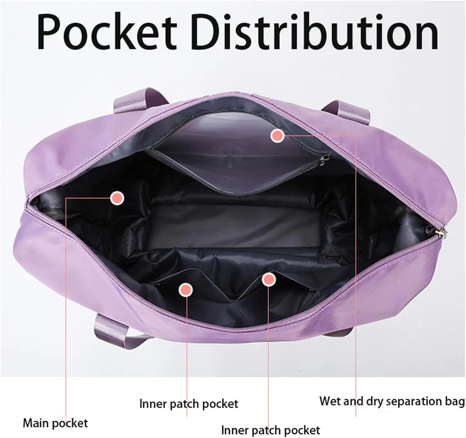 Kulken Beente Pepepo Travel Bag With Wheels, folding bag with wheels foldable & Women, Ideal for Business Trips & Long Travel (Pink)