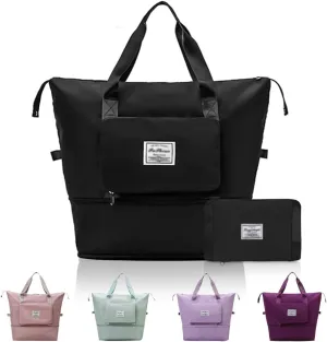 Large Capacity Foldable Travel Duffel Bag, Waterproof Lightweight Carry-on Bags, Suitable for Overnight