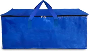 large capacity Travel bag / Storage bag / Move-in bags/ Duffel Bag - Strong, Durable , Foldable and Water Resistant ( Pack of 1 ) ( Blue )