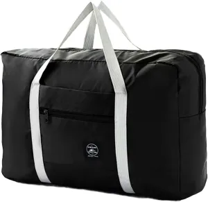 Large Capacity Travel Bag,Oxford Storage Bag, Clothing Storage Bag, Home and Travel, Multifunctional Sports Shoulder Bag (Black)