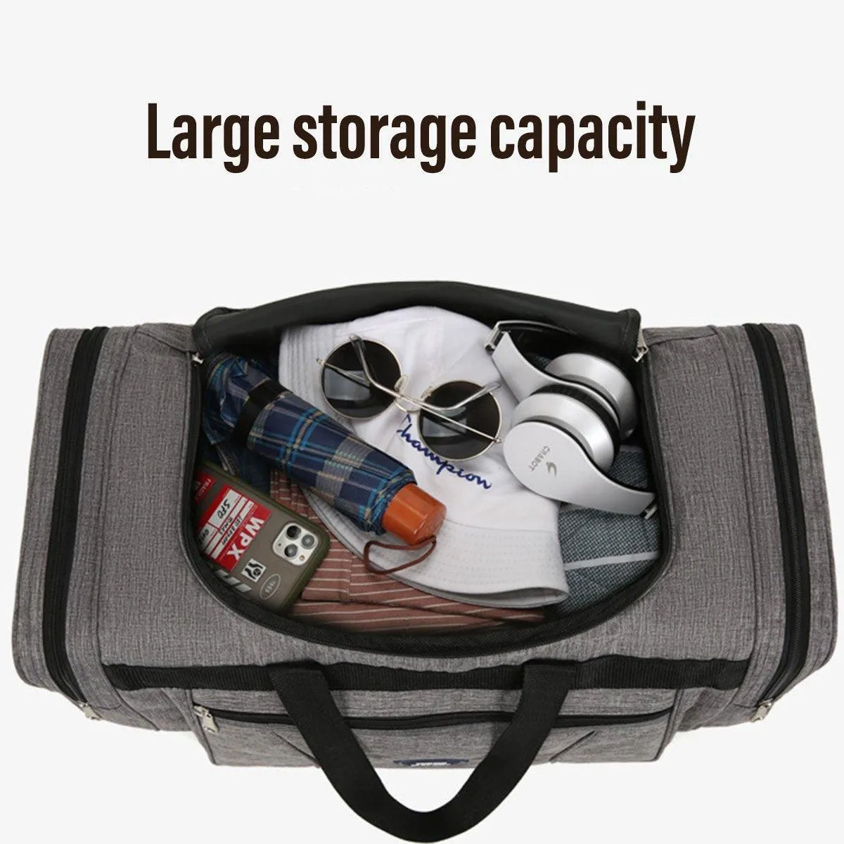 Large Capacity Waterproof Travel Luggage Bag Lightweight Foldable Handbag