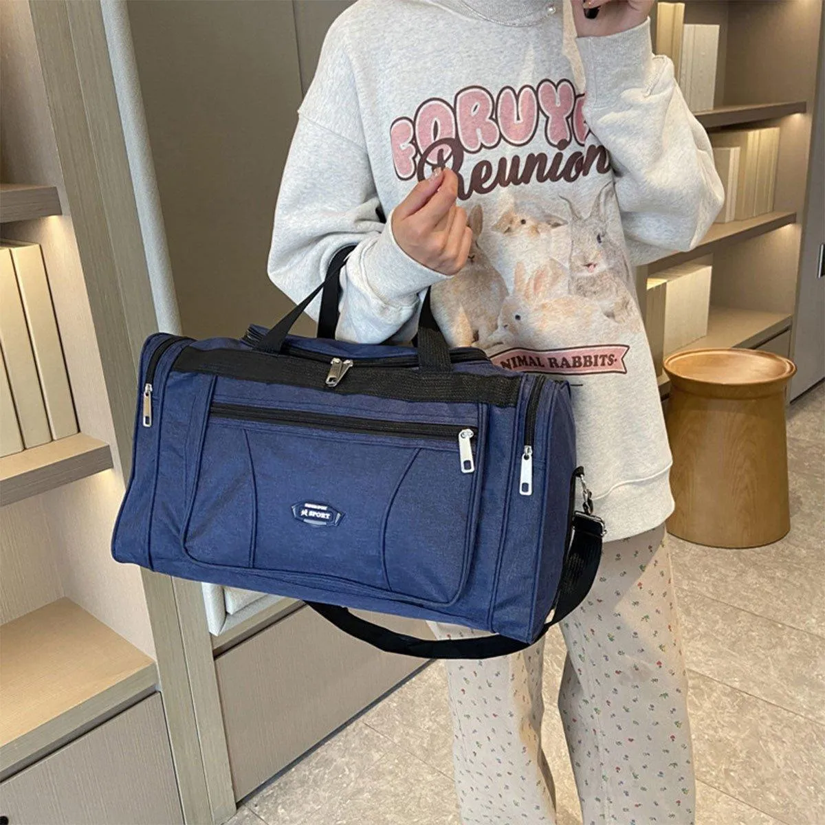 Large Capacity Waterproof Travel Luggage Bag Lightweight Foldable Handbag