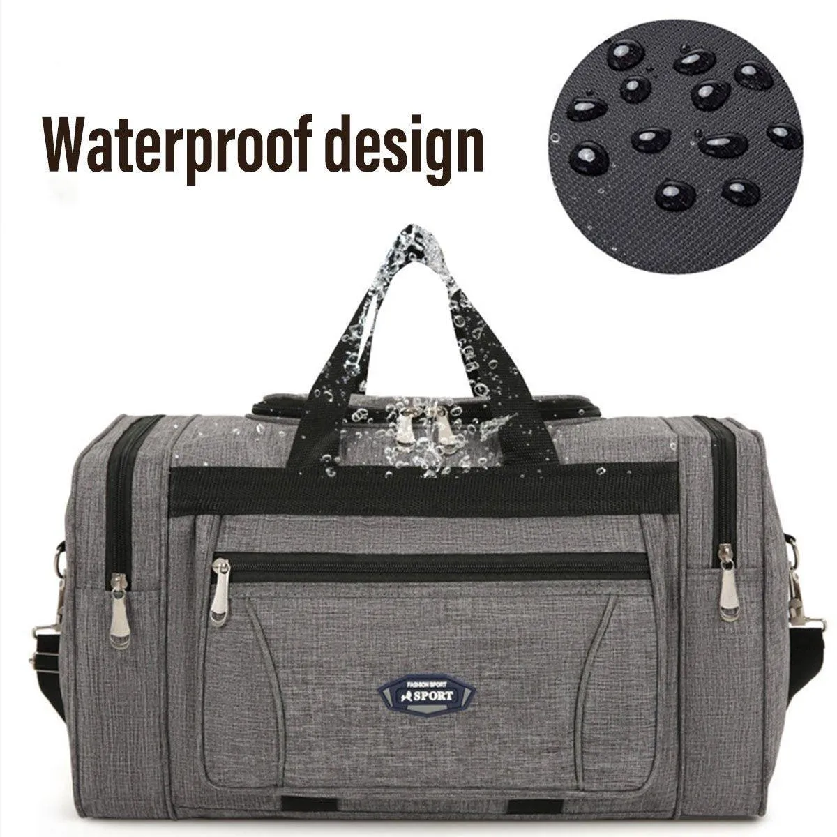 Large Capacity Waterproof Travel Luggage Bag Lightweight Foldable Handbag
