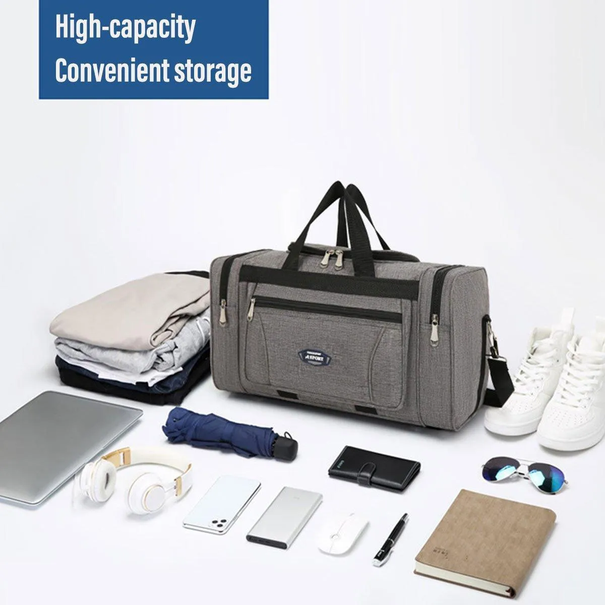 Large Capacity Waterproof Travel Luggage Bag Lightweight Foldable Handbag