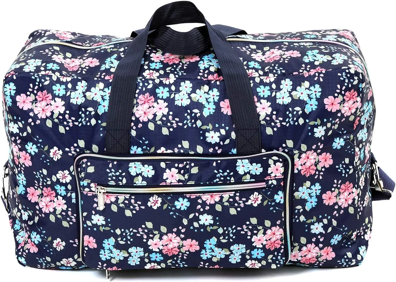Large Foldable Travel Duffel Bag, Sports Tote Gym Bag For Women with Trolley Sleeve Weekender Overnight Carry On Checked Luggage Bag Hospital Bag Tote Shoulder Handbag Bag