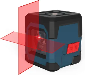 Laser Level, RockSeed Cross Line Laser with Self-Leveling, Vertical and Horizontal Line, Rotatable 360 Degree, Carrying Pouch, Battery Included (Red)