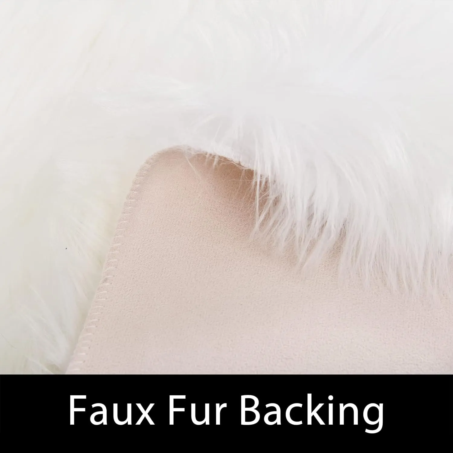 Latepis Sheepskin Rug 4X6 Area Rug White Faux Fur Rug for Bedroom Bedside Rug Fluffy Rugs for Living Room Fuzzy Rug Plush Soft Rug Luxury Home Decor