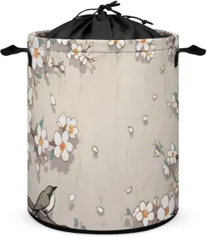 Laundry Hampers, Large Drawstring Laundry Bag, Removable Laundry Bags, Collapsible Storage Bin with Handles for Home Organization, Kids Room, Nursery Branch