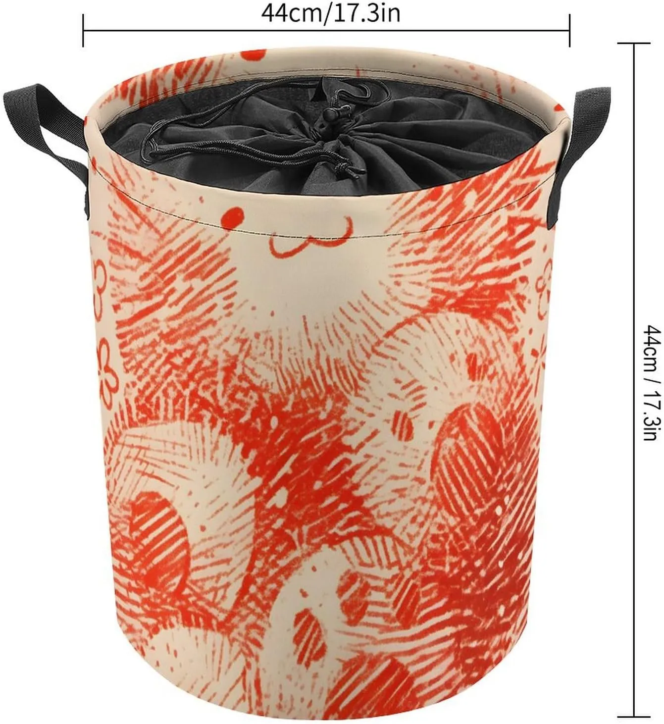 Laundry Hampers, Large Drawstring Laundry Bag, Removable Laundry Bags, Collapsible Storage Bin with Handles for Home Organization, Kids Room, Nursery Carnivore