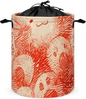 Laundry Hampers, Large Drawstring Laundry Bag, Removable Laundry Bags, Collapsible Storage Bin with Handles for Home Organization, Kids Room, Nursery Carnivore