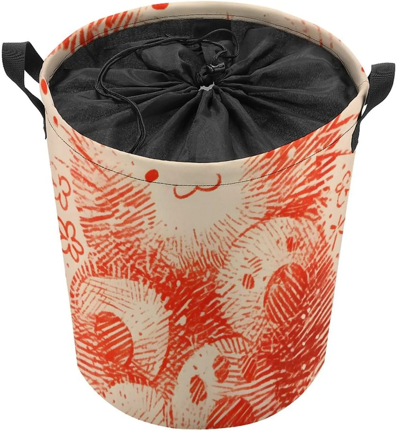 Laundry Hampers, Large Drawstring Laundry Bag, Removable Laundry Bags, Collapsible Storage Bin with Handles for Home Organization, Kids Room, Nursery Carnivore