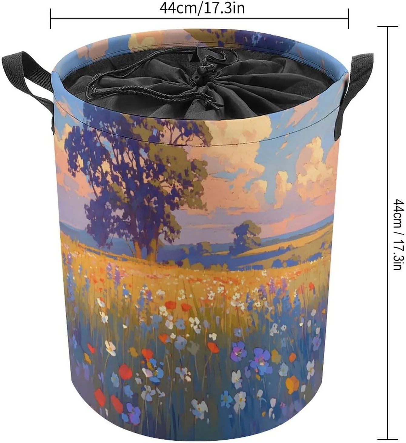 Laundry Hampers, Large Drawstring Laundry Bag, Removable Laundry Bags, Collapsible Storage Bin with Handles for Home Organization, Kids Room, Nursery Paint