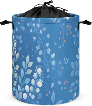 Laundry Hampers, Large Drawstring Laundry Bag, Removable Laundry Bags, Collapsible Storage Bin with Handles for Home Organization, Kids Room, Nursery Pattern