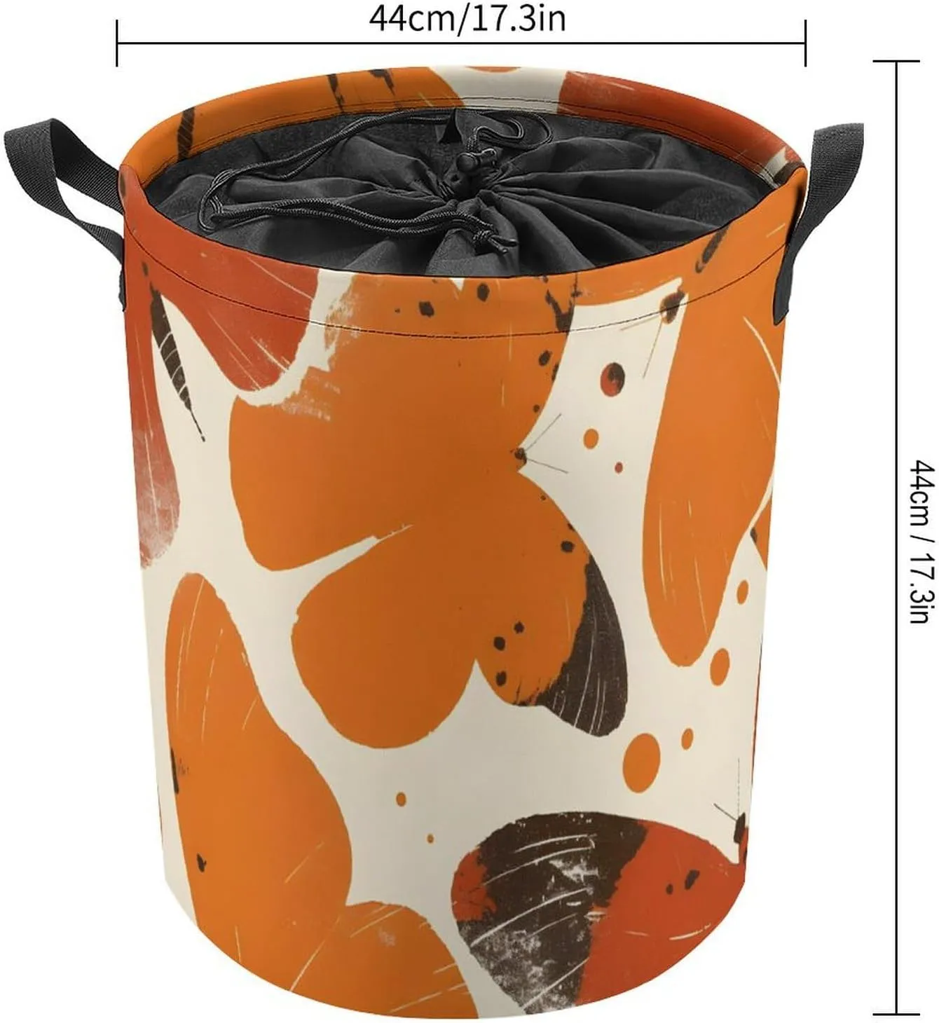 Laundry Hampers, Large Drawstring Laundry Bag, Removable Laundry Bags, Collapsible Storage Bin with Handles for Home Organization, Kids Room, Nursery Vertebrate