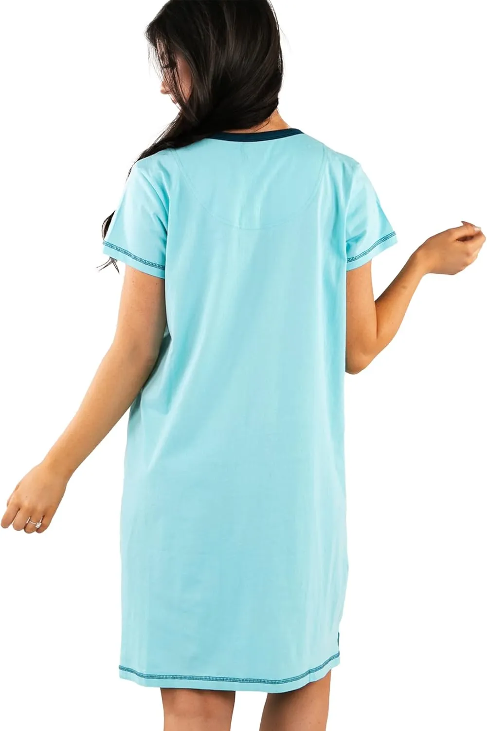 Lazy One Women's Nightgown, Funny V-Neck Sleep Shirt for Women, Novelty Pajama Shirts