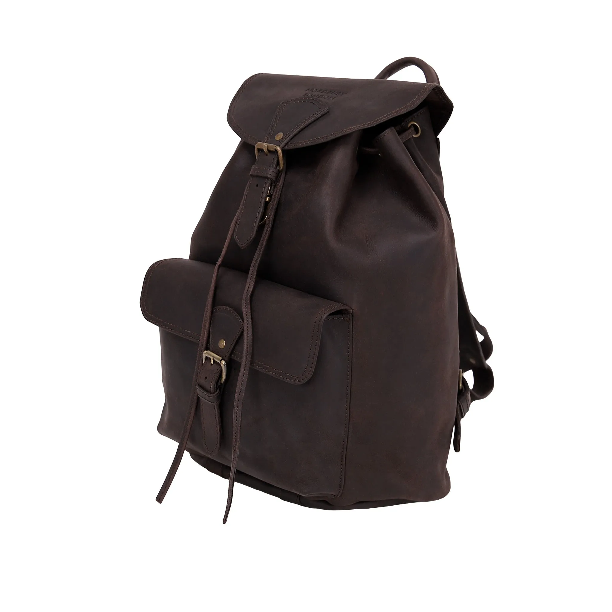 Leather Backpack 2212 - Chocolate Brown