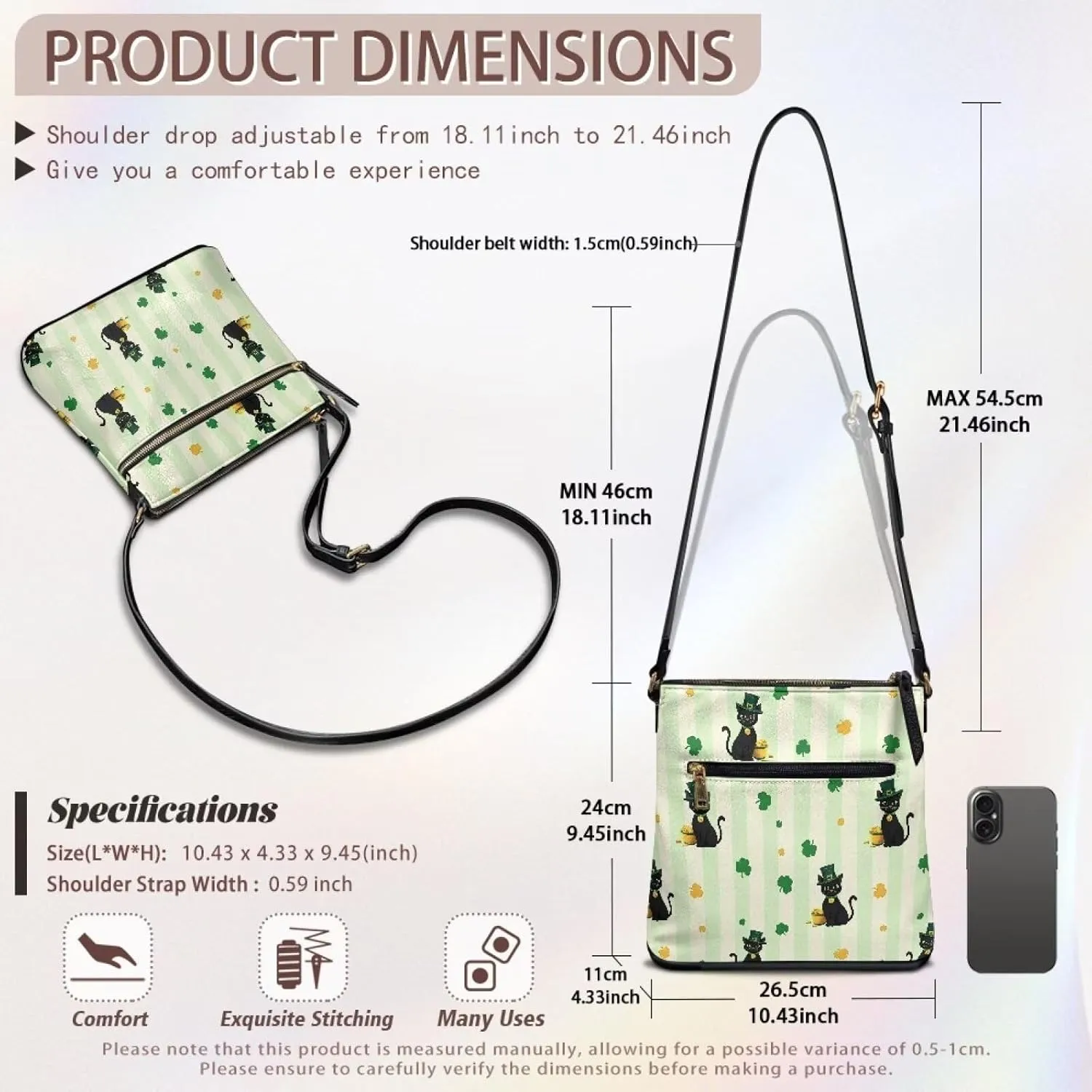 Leather Purses for Women, Leather Hobo Bags for Women Vintage Travel Sling Purse Multi Pockets Shoulder Bag