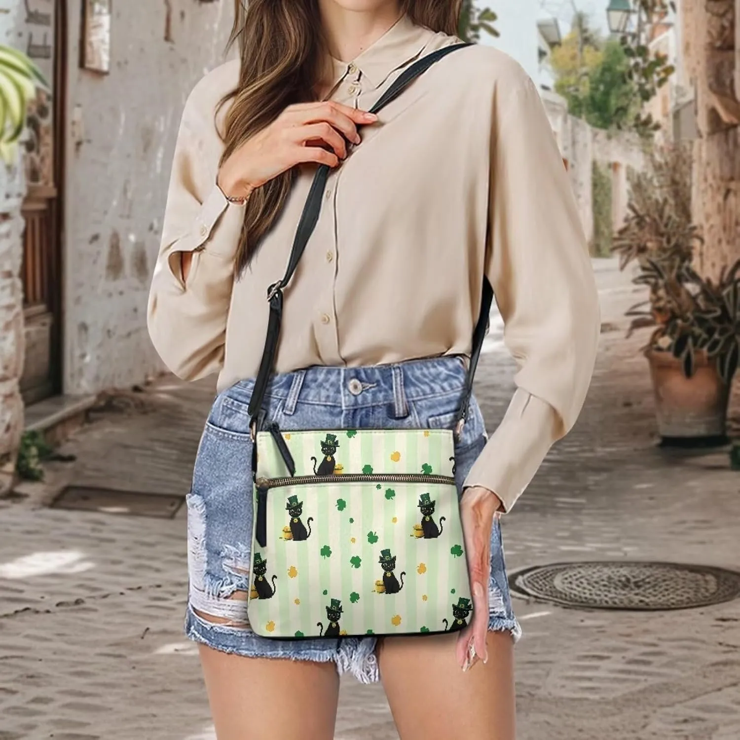 Leather Purses for Women, Leather Hobo Bags for Women Vintage Travel Sling Purse Multi Pockets Shoulder Bag