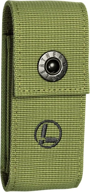LEATHERMAN, Premium Nylon Snap Sheath, Fits 3.25" to 4.5" Multi-Tools, Moss, Medium