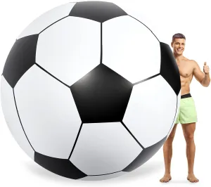 Lewtemi Big Inflatable Giant Soccer Ball Large Inflatable Sport Ball Oversized Football for Outdoor Game Pool Decoration Toys