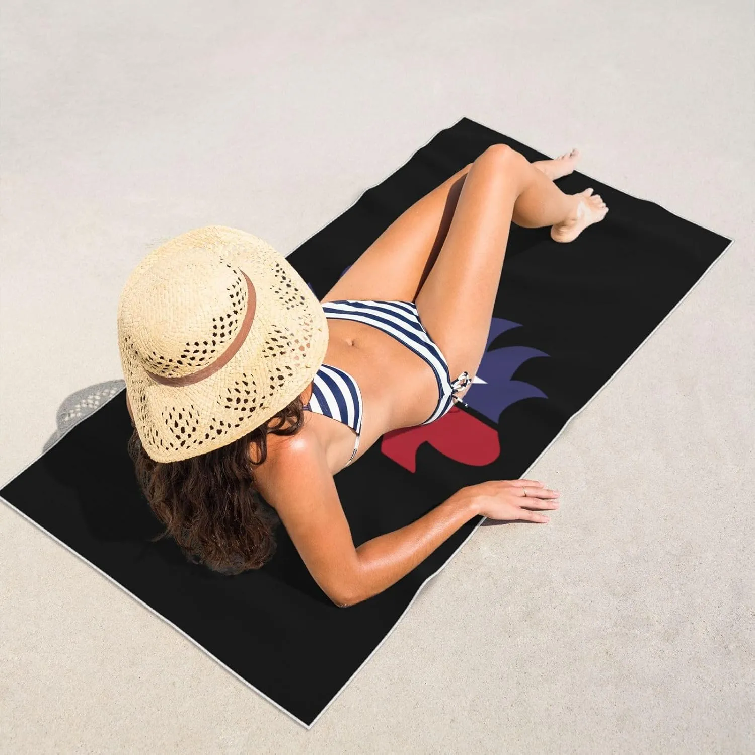 Libertarian Porcupine Beach Towel 55x27.5 Inches - Ultra Soft Quick Dry Sand Towel, Lightweight Large Bath Towel for Pool, Summer, Travel