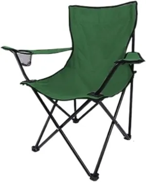 Lightweight Camping Chair Folding Padded Deck Chair Backchair Beach Chair Fishing Chair Portable Lounge Chair Outdoor Armchair with Cup Holder Outdoor Hiking (Color : A)