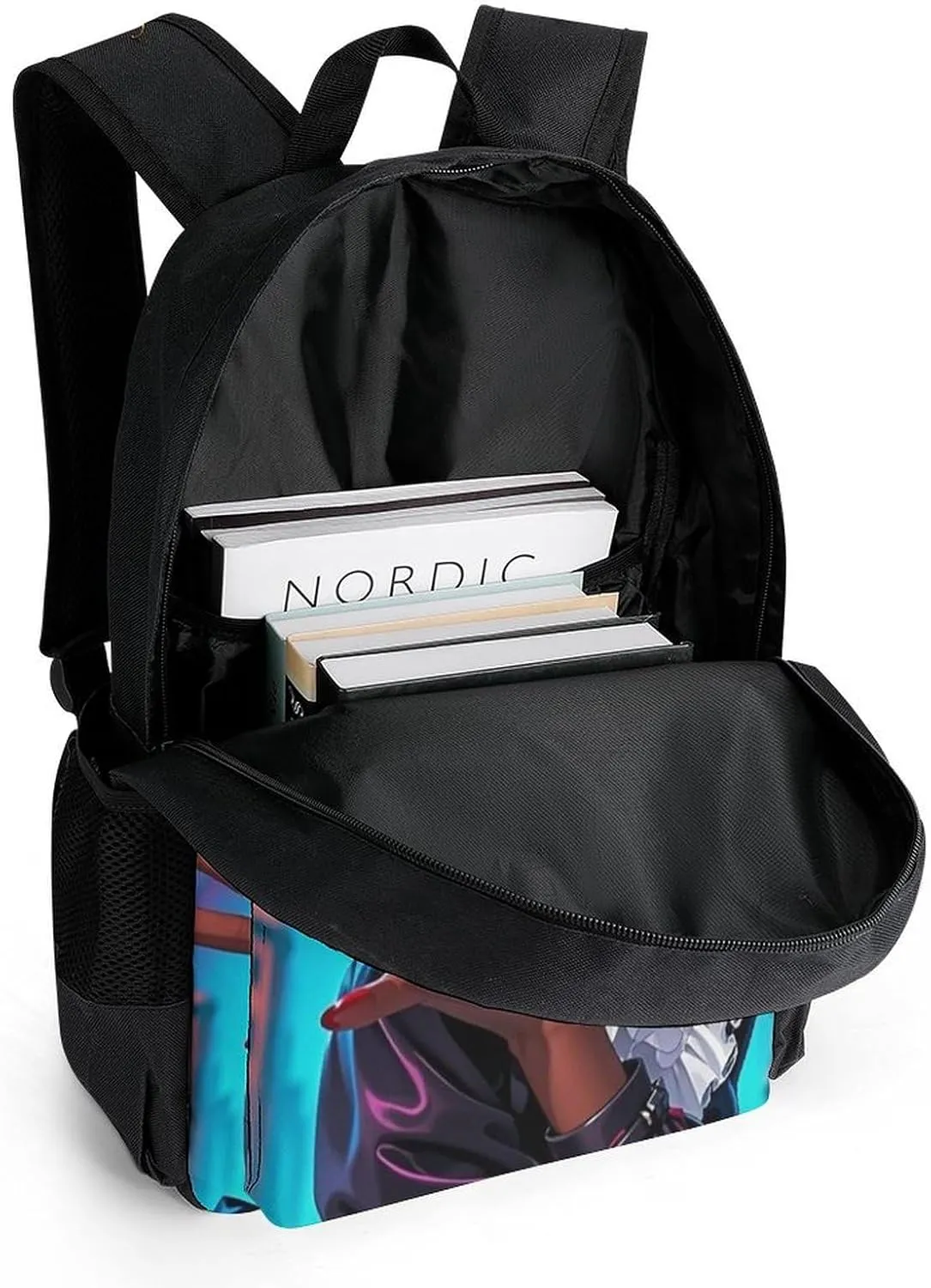 Lightweight Daypack Backpack for Trekking Work Running - Big Capacity Multipurpose Anti-Theft Bookbag, Cool African American Woman Bold And Colorful Art Business Computer Bag