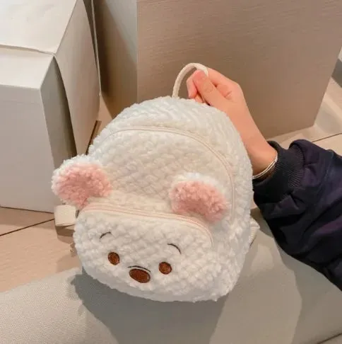 Little Woolen Eared Rabbit Children's Holiday Backpack Plush Toy Kindergarten Bag Cute Coin Purse Children Birthday Gifts