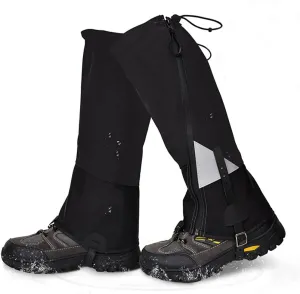 Lixada Leg Gaiter Waterproof Tear-Resistant for Adults, Mens Hiking Leg Warmers Adjustable Winter Shoe Cover Foot Protection Guard for Skiing Hunting Camping Backpacking Traveling