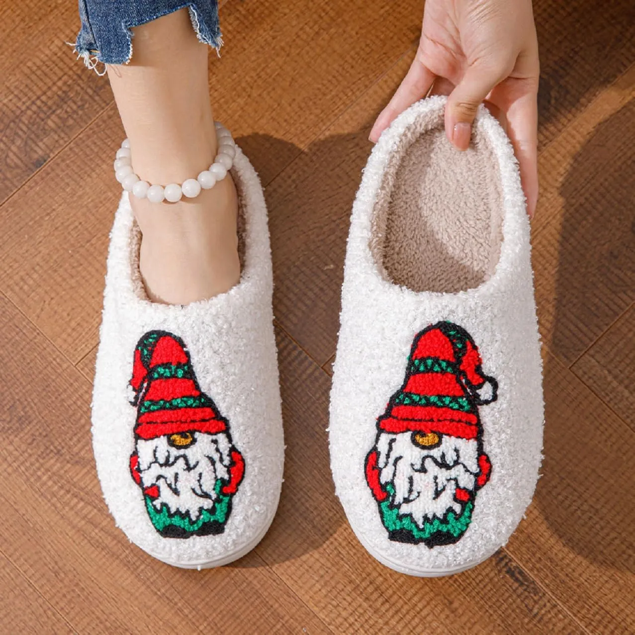LNERIP Animal Slippers Fruit Slippers Plant Slippers Various Cartoon Patterns Fluffy Soft Memory Foam Retro Indoor Outdoor Home Couple Shoes