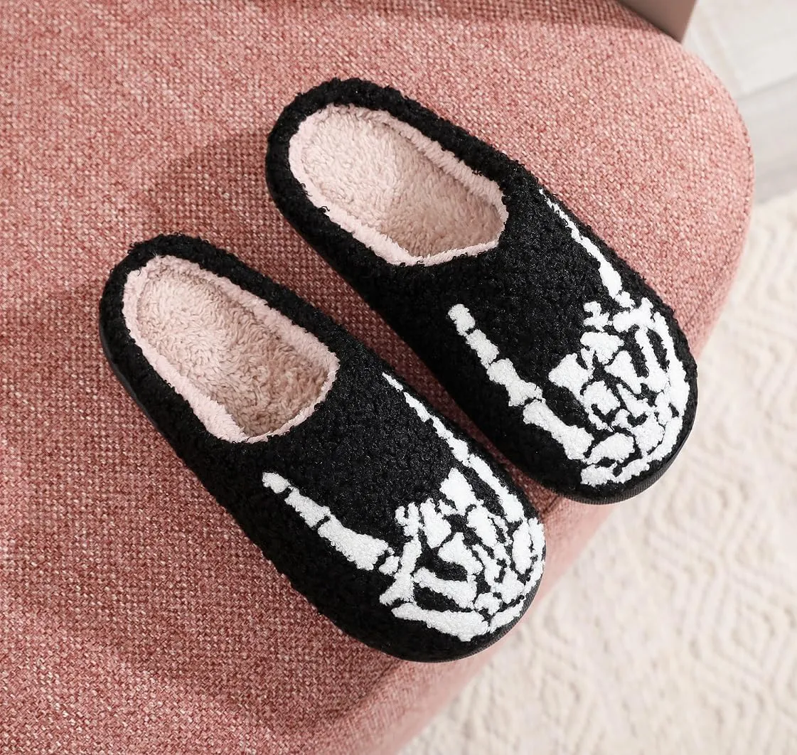 LNERIP Slippers Winter Womens Mens Fluffy Plush Slippers Animals Cute Cartoon House Slippers Cuddly Warm Shoes Indoor Outdoor Girls Women