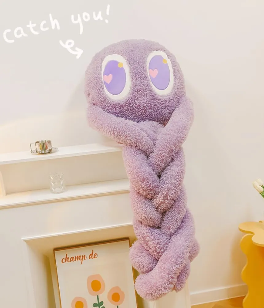 Long Legs Octopus, Large Stuffed Animal Octopus Plush Toy, Pillow, Cushion, Soft Octopus Stuffed Sea Animal, Children's Gift (39 inches high Purple)